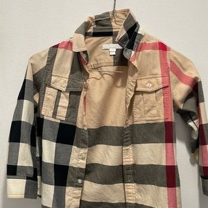 Boys Burberry long sleeved shirt